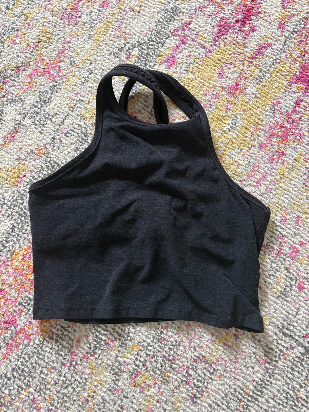 Beyond Yoga Black Racerback Crop Top